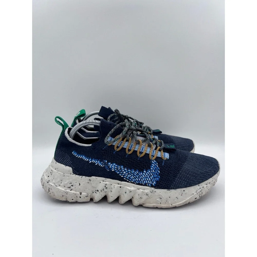 Nike Space Hippie 01 Obsidian Blue Green Crater Foam‎ DJ3056-400 Mens 9.5